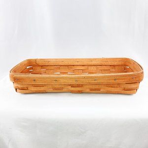 1987 Longaberger Long Handwoven Basket